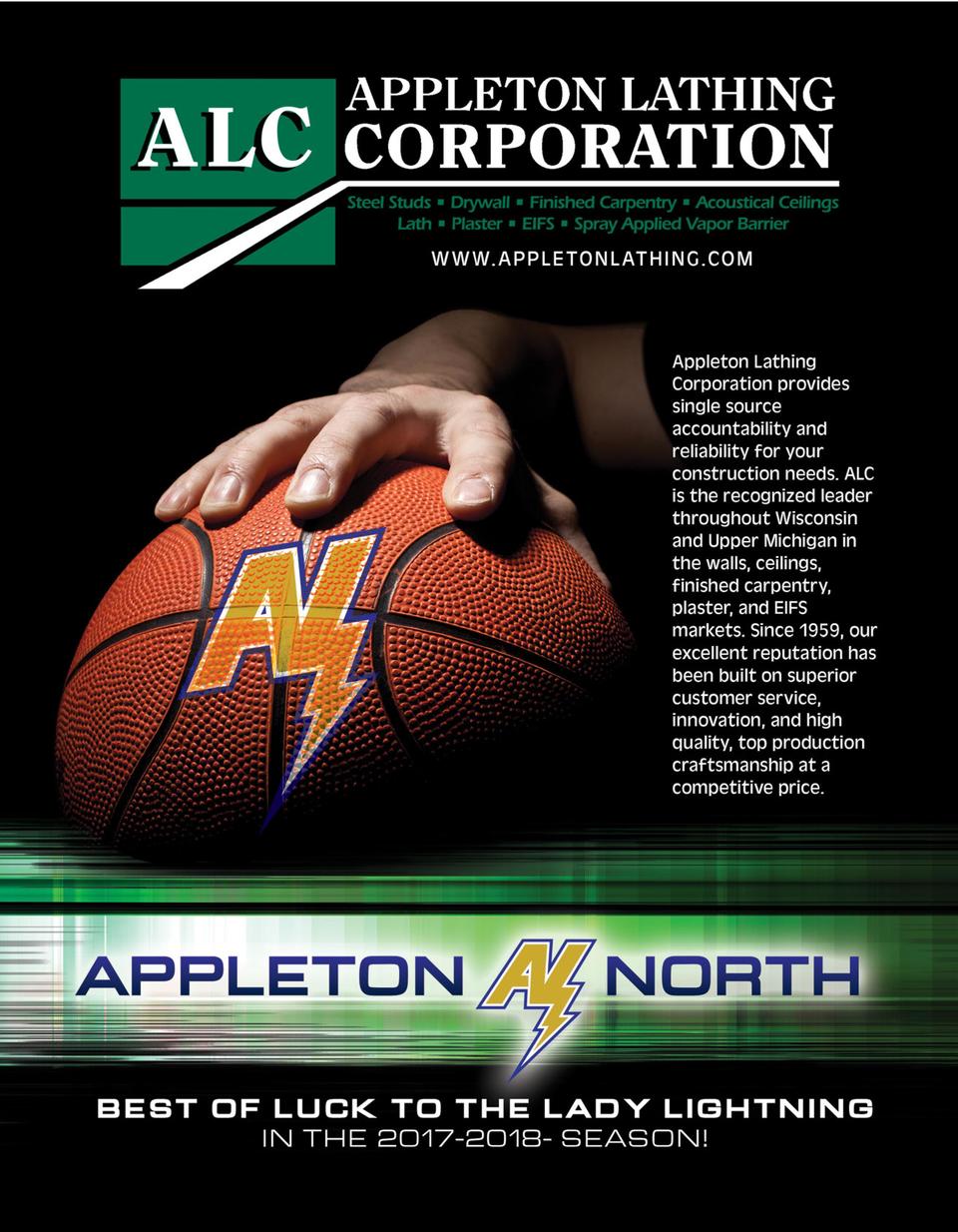 Appleton Basketball Game Program