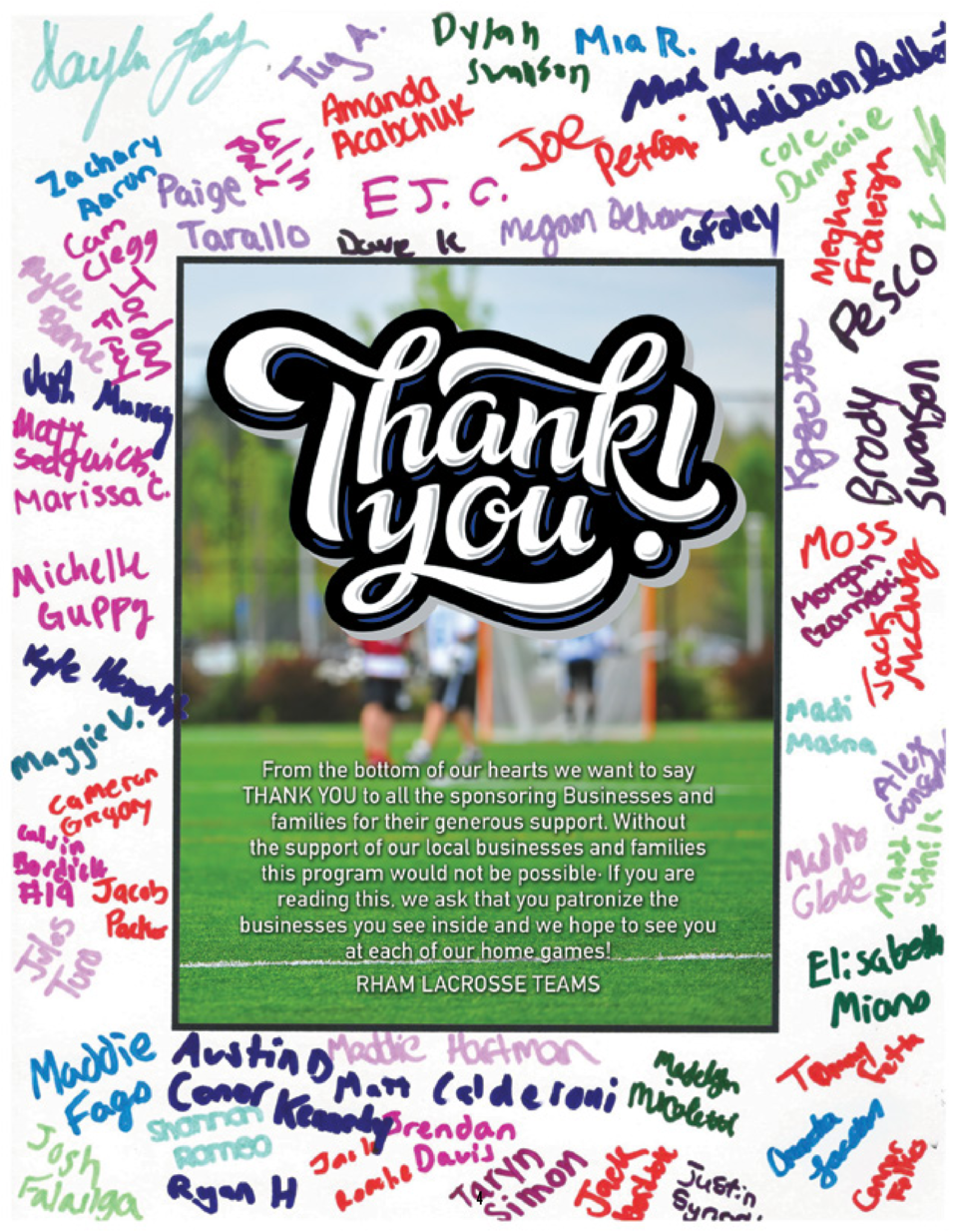 Lacrosse Game Day Program : simplebooklet.com