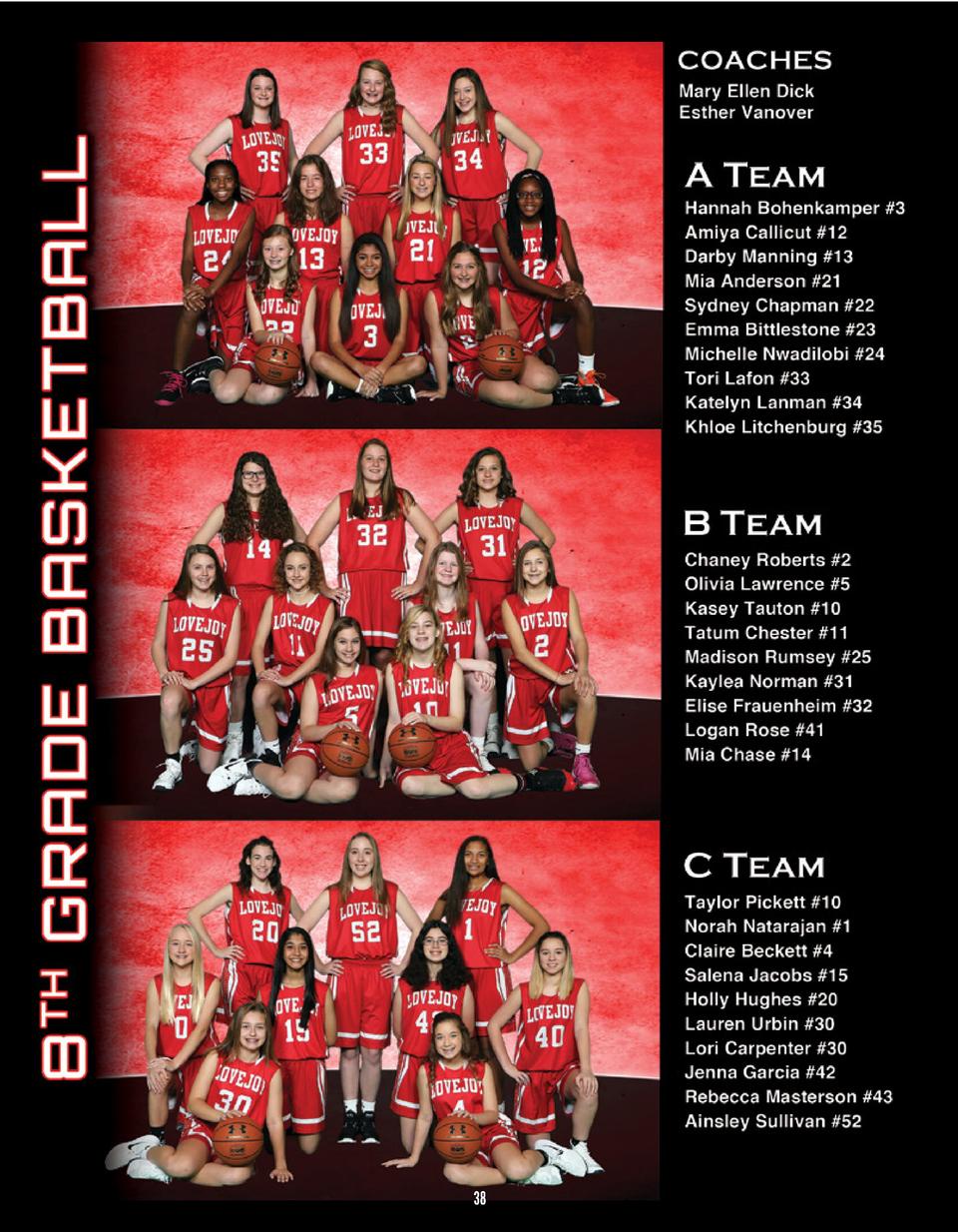 Lovejoy Basketball Game Program