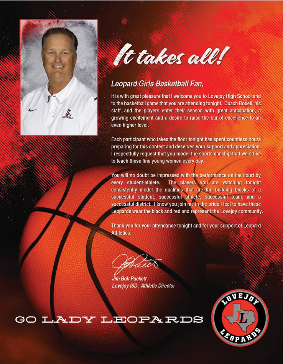 Lovejoy Basketball Game Program Simplebooklet Com