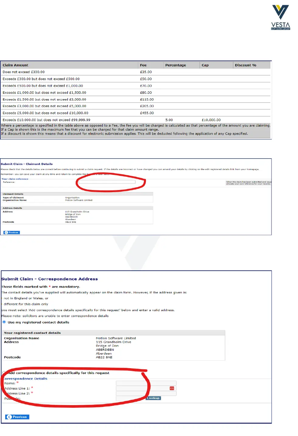 Issuing a County Court Claim