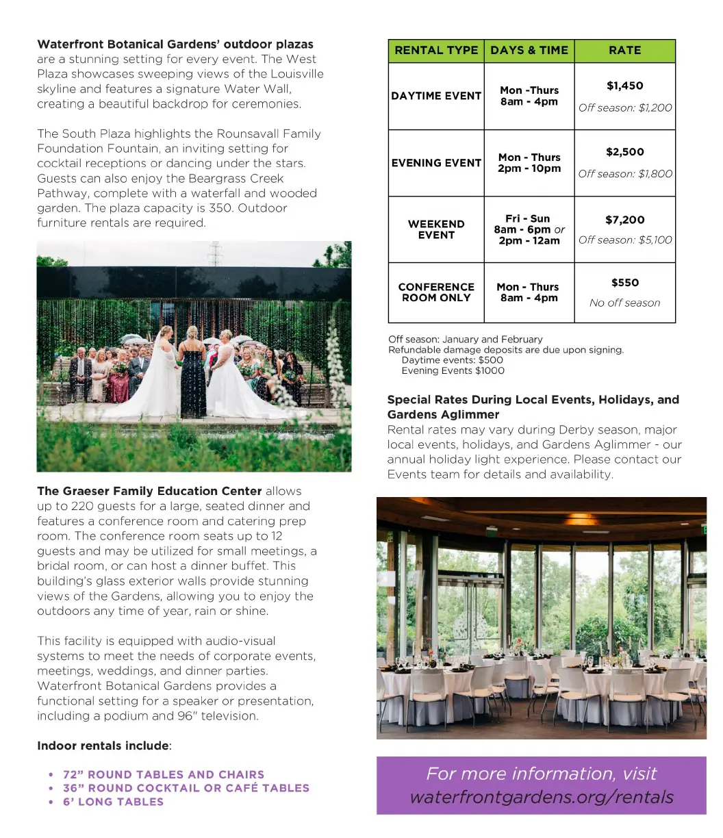 2025 Facility Rental Brochure