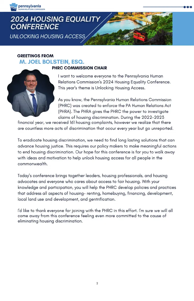 2024 HOUSING EQUALITY CONFERENCE