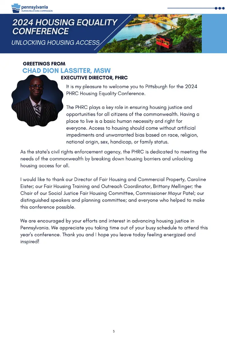 2024 HOUSING EQUALITY CONFERENCE
