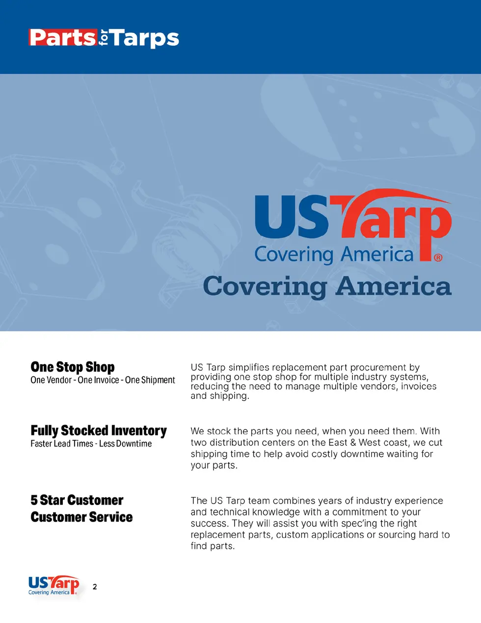 US Tarp Parts for Tarps Catalog