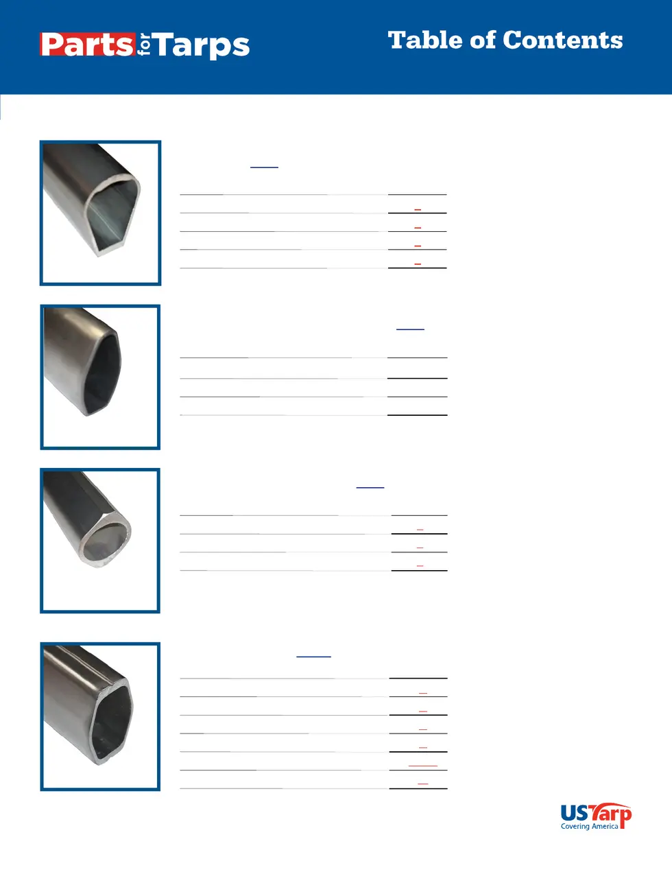 US Tarp Parts for Tarps Catalog