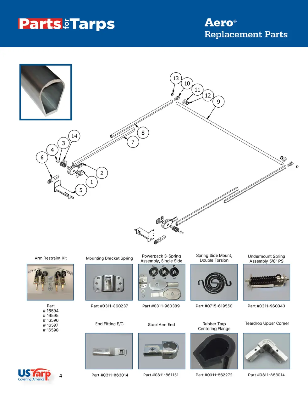 US Tarp Parts for Tarps Catalog