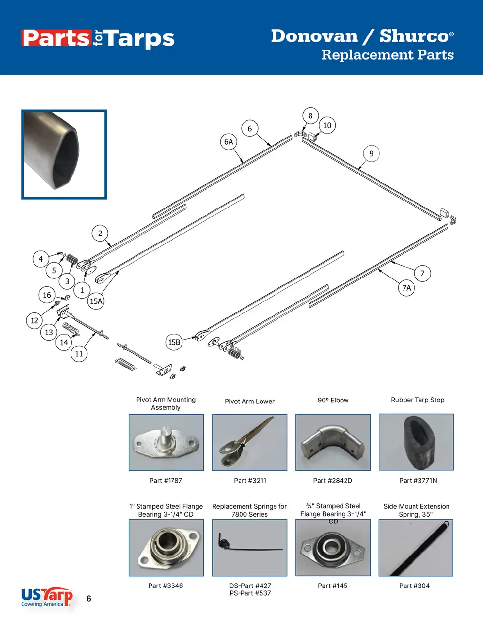 US Tarp Parts for Tarps Catalog
